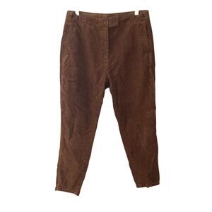 Poetry Hemp & Cotton Cord Tapered-Leg Trousers Brown 8